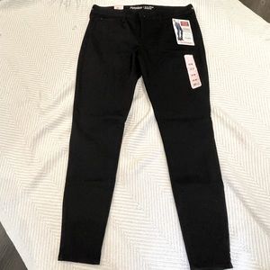 Stretchy Black Denim Skinny Leg Jeans